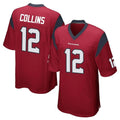 Jdoa H.Texans #12 Nico Collins Player Red Home Game Stitched Jerseys