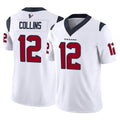 Jdoa H.Texans #12 Nico Collins Player White Limited Vapor F.U.S.E. Home Game Stitched Jerseys
