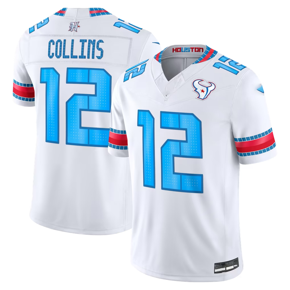 Jdoa H.Texans #12 Nico Collins White 2026 Rivalries Collection Limited Stitched Jerseys