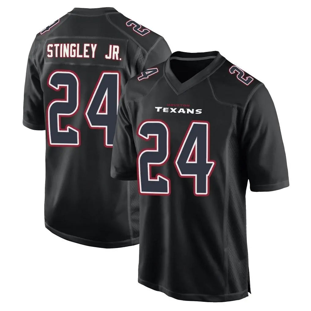 Jdoa H.Texans #24 Derek Stingley Jr. Player Black Fashion Home Game Stitched Jerseys