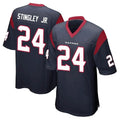 Jdoa H.Texans #24 Derek Stingley Jr. Player Navy Home Game Stitched Jerseys