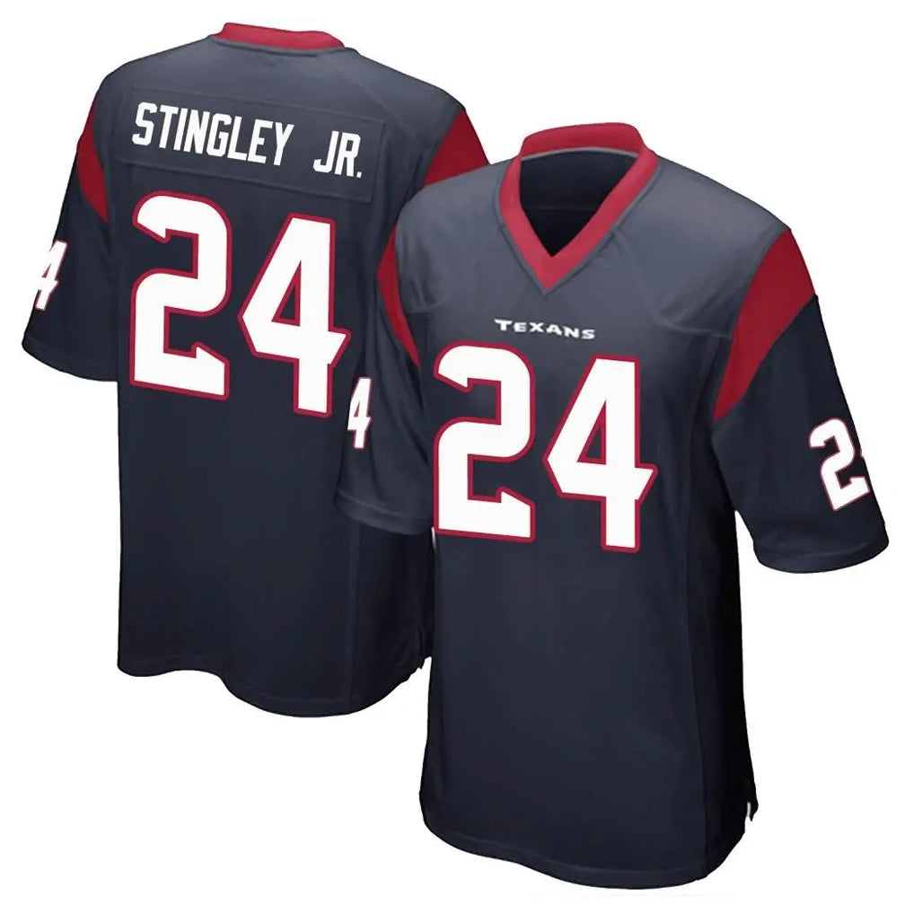 Jdoa H.Texans #24 Derek Stingley Jr. Player Navy Home Game Stitched Jerseys