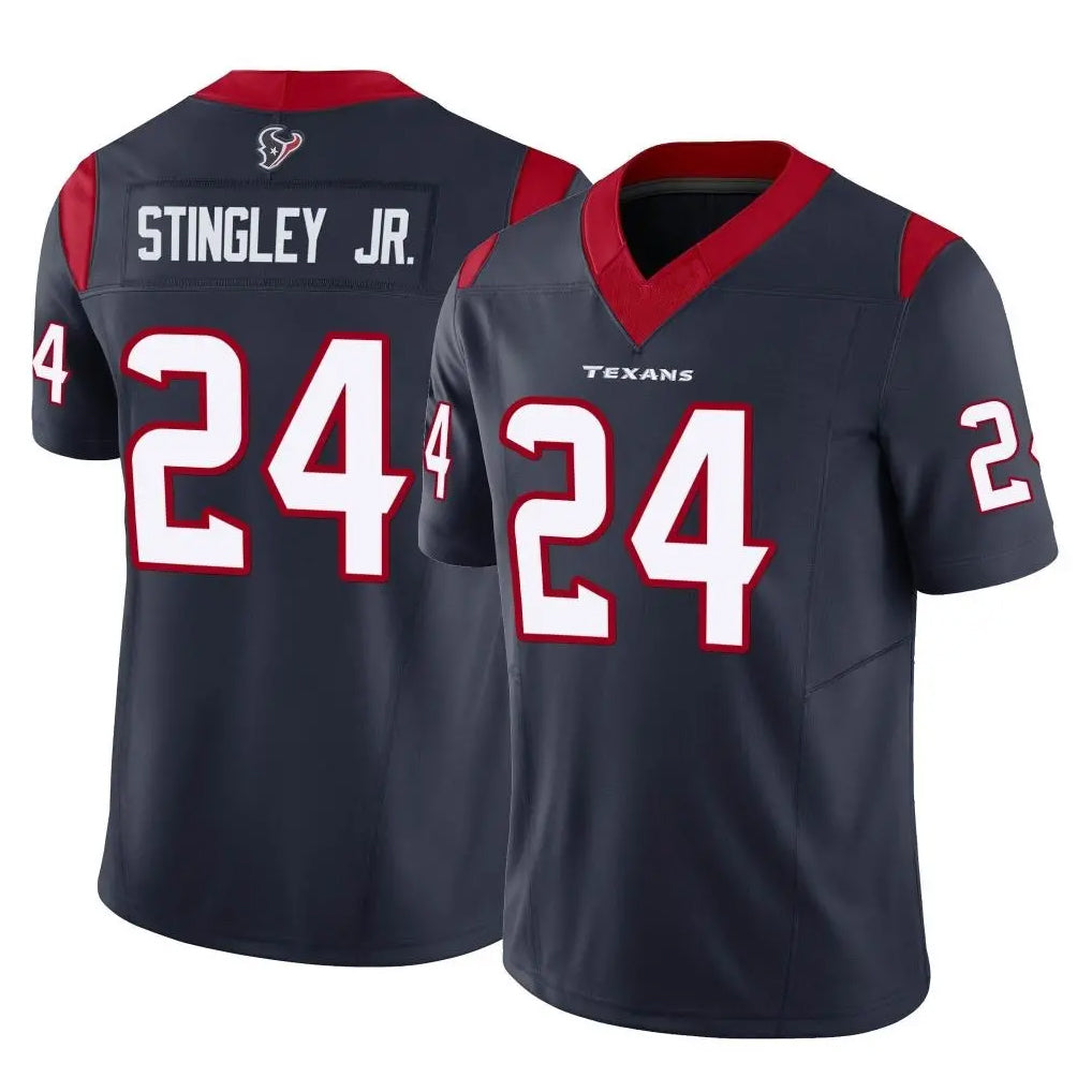 Jdoa H.Texans #24 Derek Stingley Jr. Player Navy Limited Vapor F.U.S.E. Home Game Stitched Jerseys