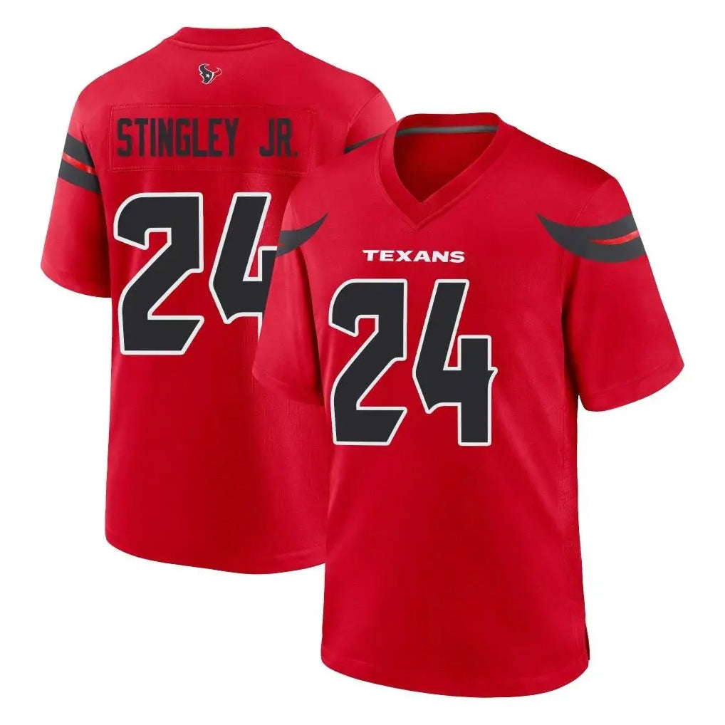 Jdoa H.Texans #24 Derek Stingley Jr. Player Red Alternate Home Game Stitched Jerseys
