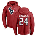 Jdoa H.Texans #24 Derek Stingley Jr. Player Red Pro Line Pullover Hoodie Limited Game Stitched Jerseys
