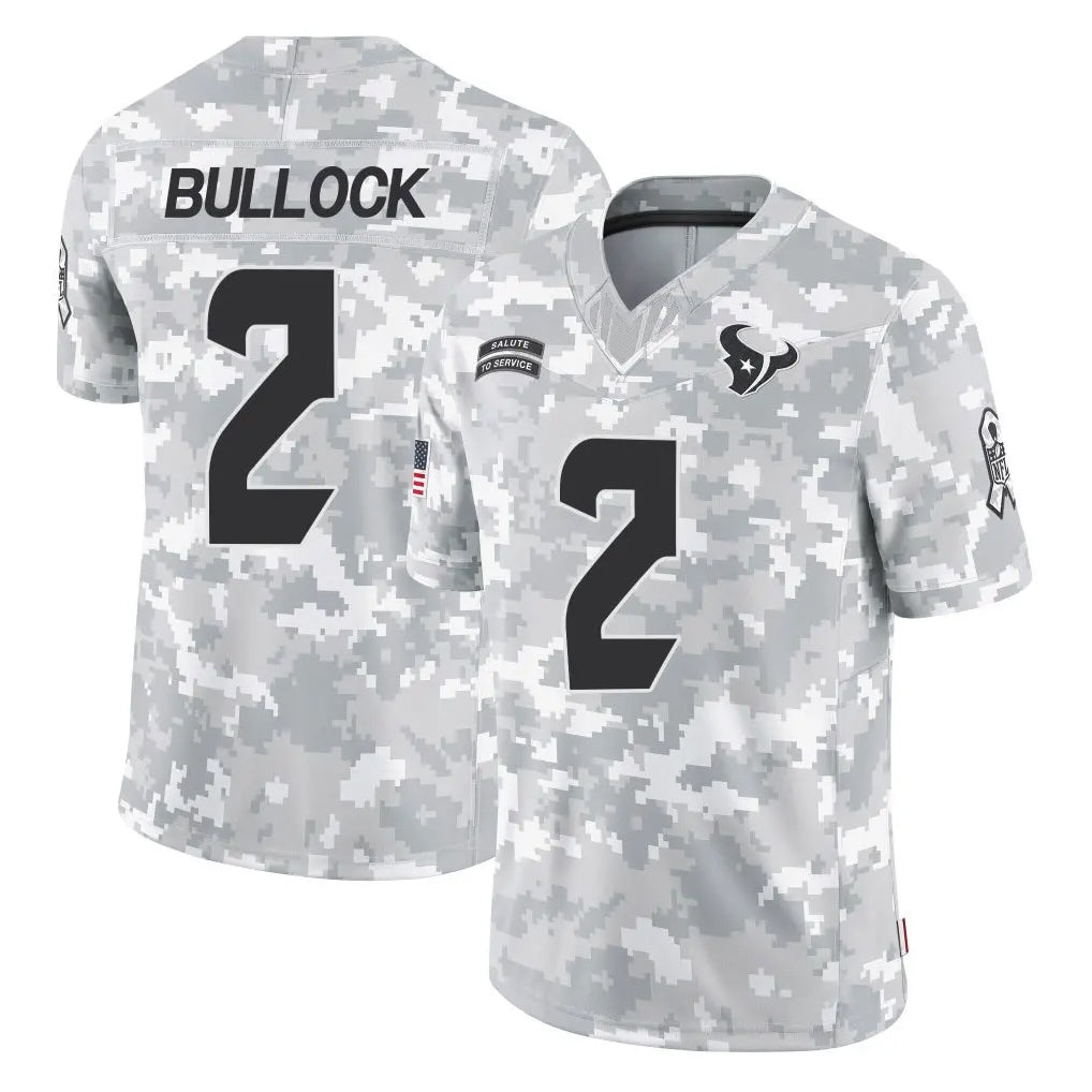 Jdoa H.Texans #2 Calen Bullock Player Arctic Camo Salute To Service Limited Game Stitched Jerseys