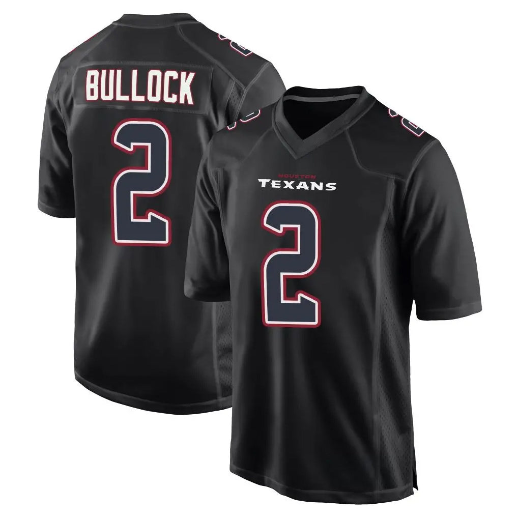 Jdoa H.Texans #2 Calen Bullock Player Black Fashion Home Game Stitched Jerseys