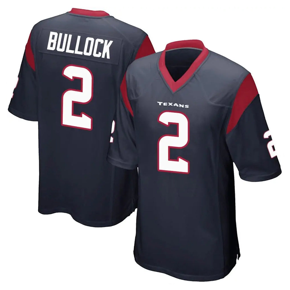 Jdoa H.Texans #2 Calen Bullock Player Navy Home Game Stitched Jerseys