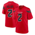 Jdoa H.Texans #2 Calen Bullock Player Red Alternate Home Game Stitched Jerseys