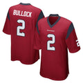 Jdoa H.Texans #2 Calen Bullock Player Red Home Game Stitched Jerseys