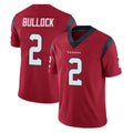 Jdoa H.Texans #2 Calen Bullock Player Red Limited Vapor Untouchable Home Game Stitched Jerseys