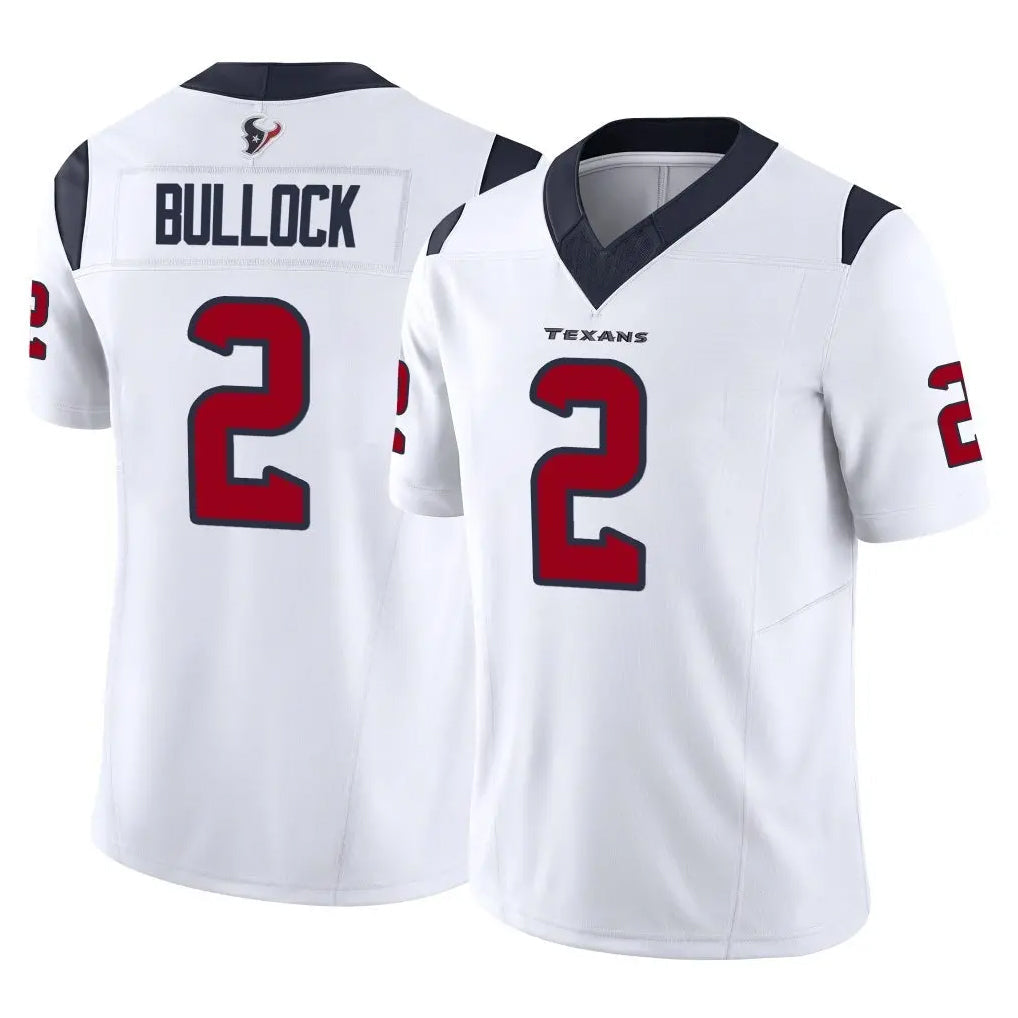 Jdoa H.Texans #2 Calen Bullock Player White Limited Vapor F.U.S.E. Home Game Stitched Jerseys