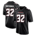 Jdoa H.Texans #32 David Montgomery Player Carbon Black Fashion Home Game Stitched Jerseys