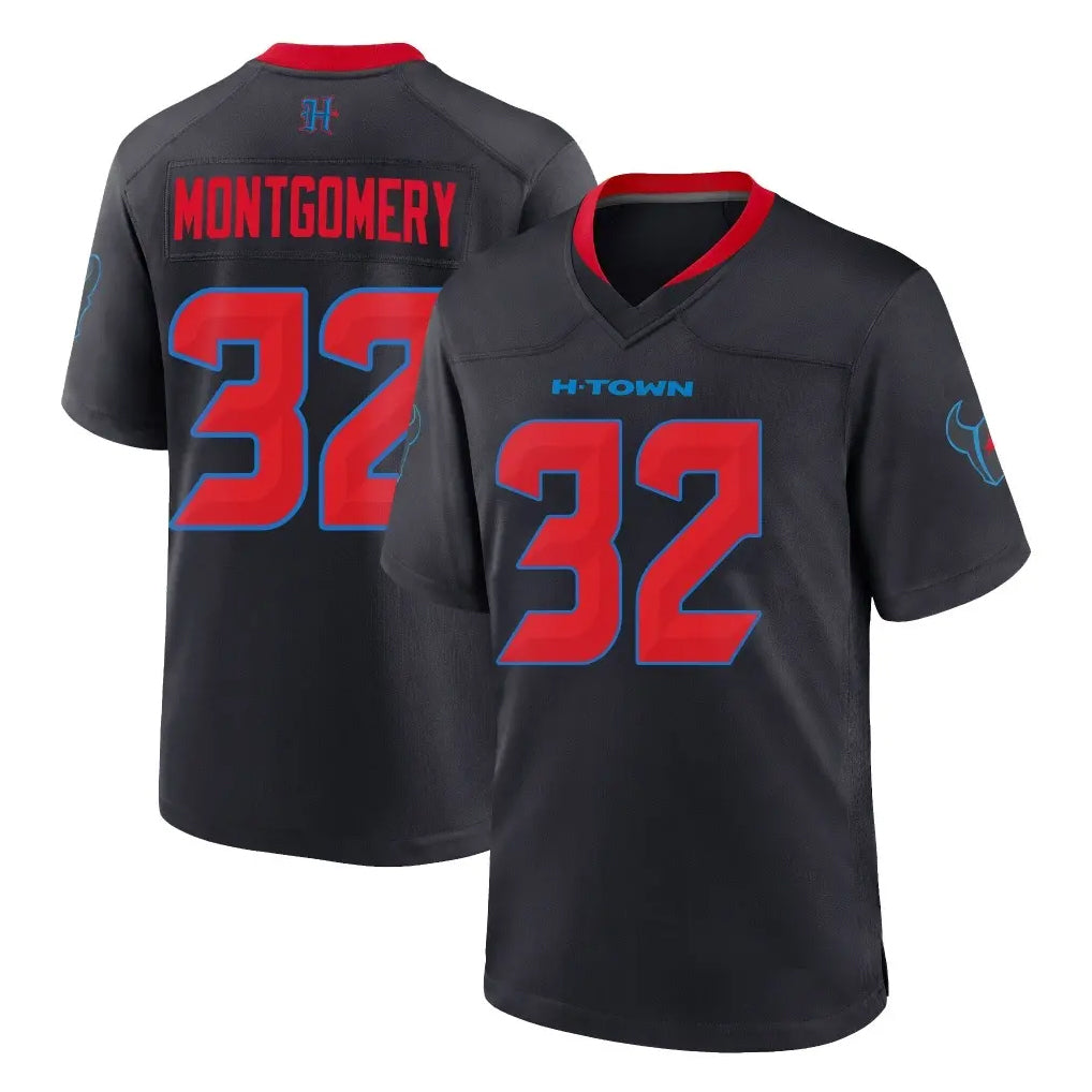 Jdoa H.Texans #32 David Montgomery Player Navy 2nd Alternate Home Game Stitched Jerseys