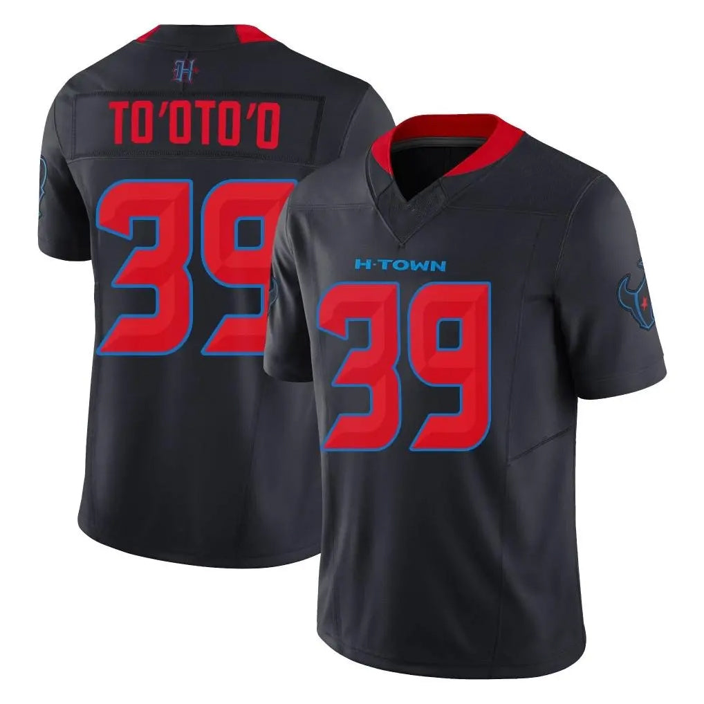 Jdoa H.Texans #39 Henry To'oTo'o Player Navy Limited 2nd Alternate Vapor F.U.S.E. Home Game Stitched Jerseys