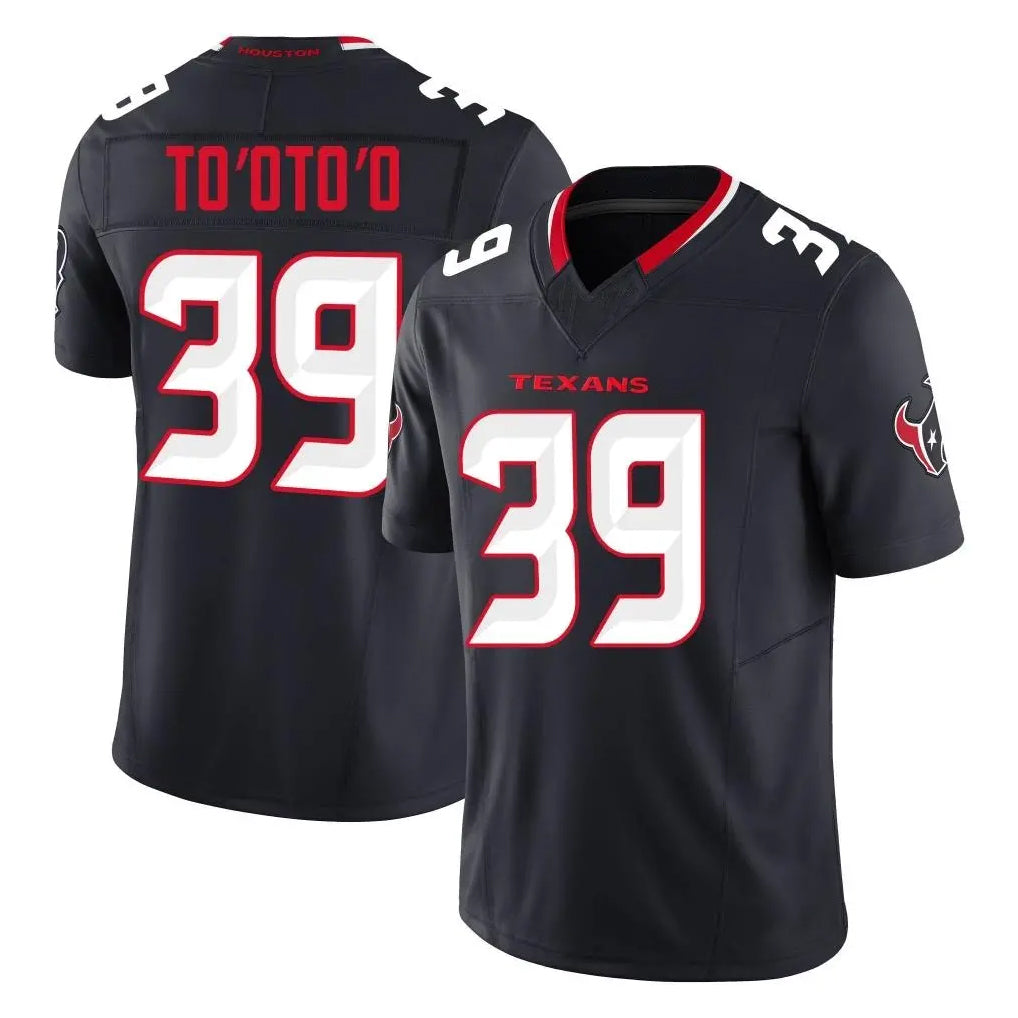 Jdoa H.Texans #39 Henry To'oTo'o Player Navy Limited Alternate Vapor F.U.S.E. Home Game Stitched Jerseys