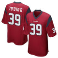 Jdoa H.Texans #39 Henry To'oTo'o Player Red Home Game Stitched Jerseys
