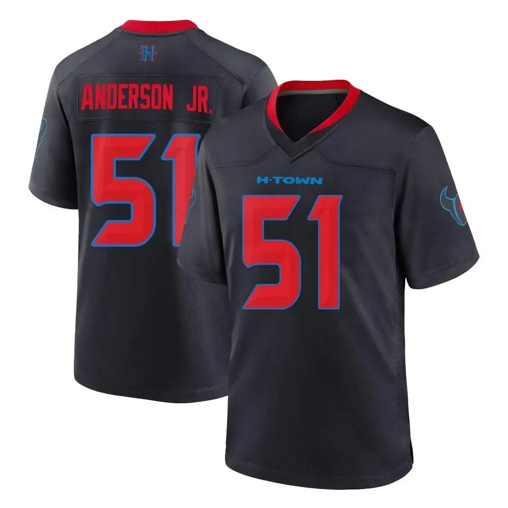 Jdoa H.Texans #51 Will Anderson Jr. Player Navy 2nd Alternate Home Game Stitched Jerseys
