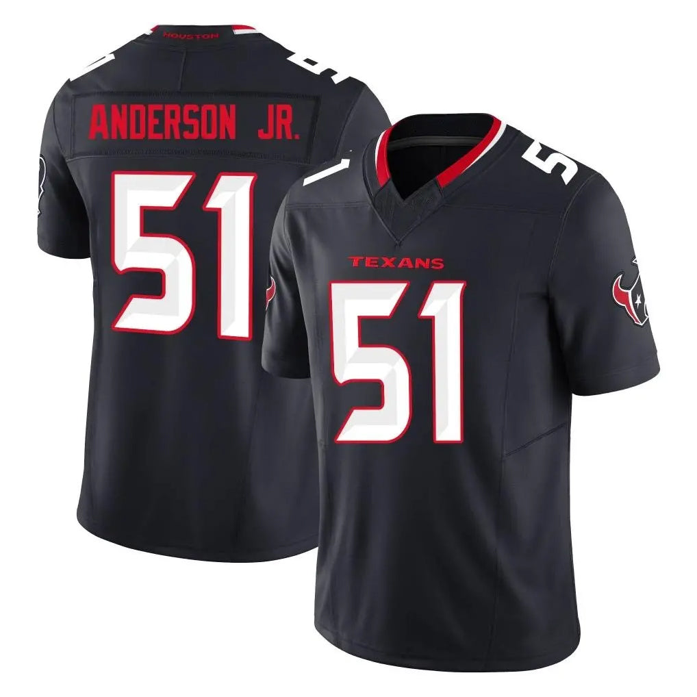 Jdoa H.Texans #51 Will Anderson Jr. Player Navy Limited Alternate Vapor F.U.S.E. Home Game Stitched Jerseys