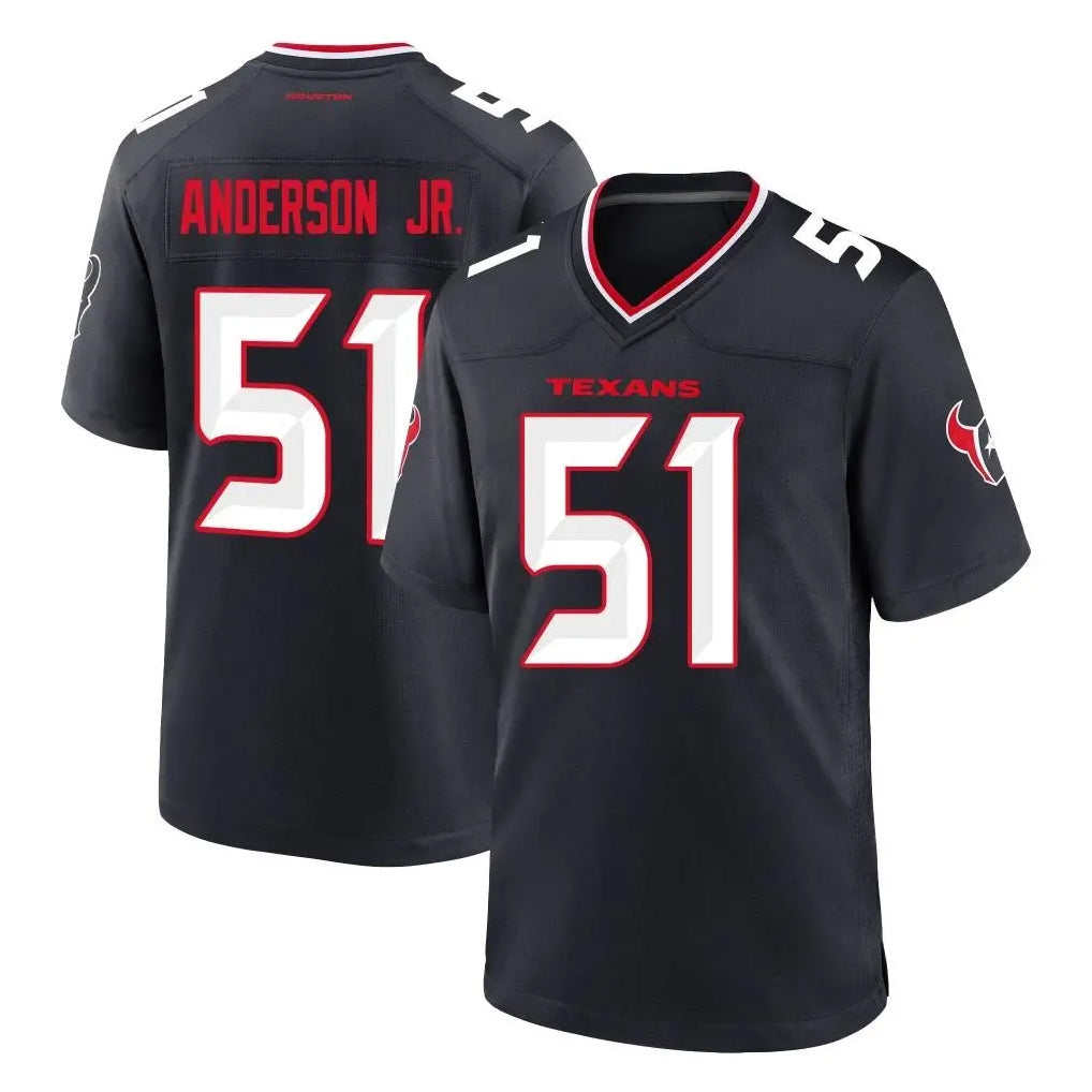 Jdoa H.Texans #51 Will Anderson Jr. Player Navy Team Home Game Stitched Jerseys