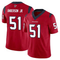 Jdoa H.Texans #51 Will Anderson Jr. Player Red Limited Vapor F.U.S.E. Home Game Stitched Jerseys
