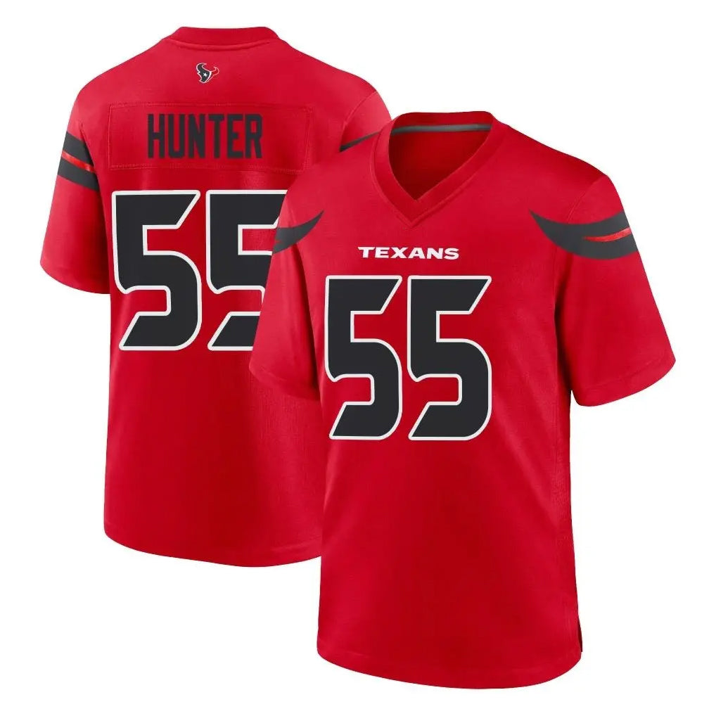 Jdoa H.Texans #55 Danielle Hunter Player Red Alternate Home Game Stitched Jerseys