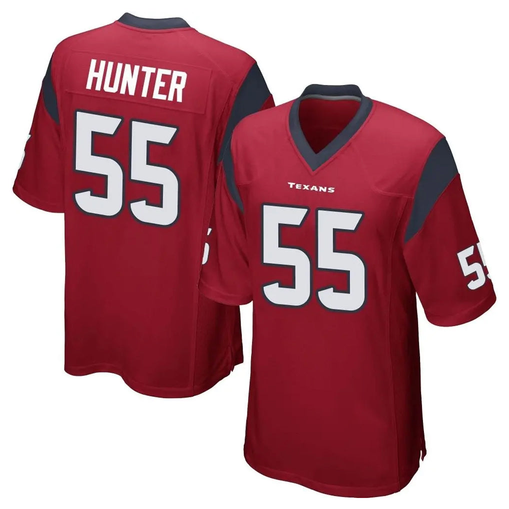 Jdoa H.Texans #55 Danielle Hunter Player Red Home Game Stitched Jerseys