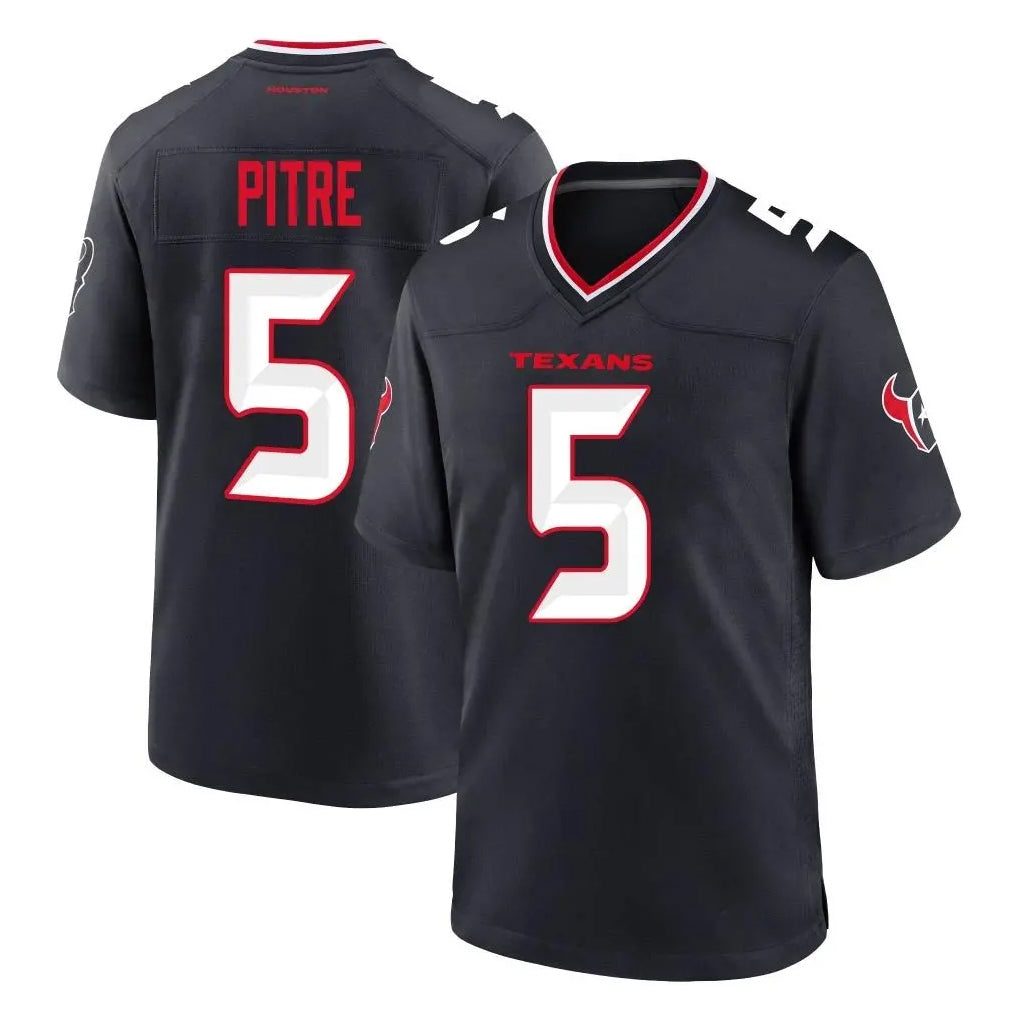 Jdoa H.Texans #5 Jalen Pitre Player Navy Team Home Game Stitched Jerseys