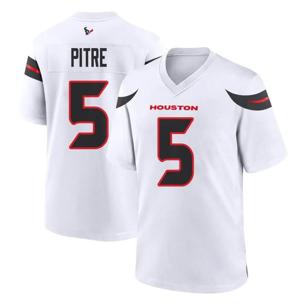 Jdoa H.Texans #5 Jalen Pitre Player White Home Game Stitched Jerseys