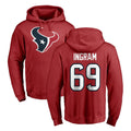 Jdoa H.Texans #69 Ed Ingram Player Red Pro Line Pullover Hoodie Limited Game Stitched Jerseys