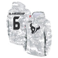 Jdoa H.Texans #6 Reed Blankenship Player Arctic Camo Salute to Service Hoodies Limited Game Stitched Jerseys