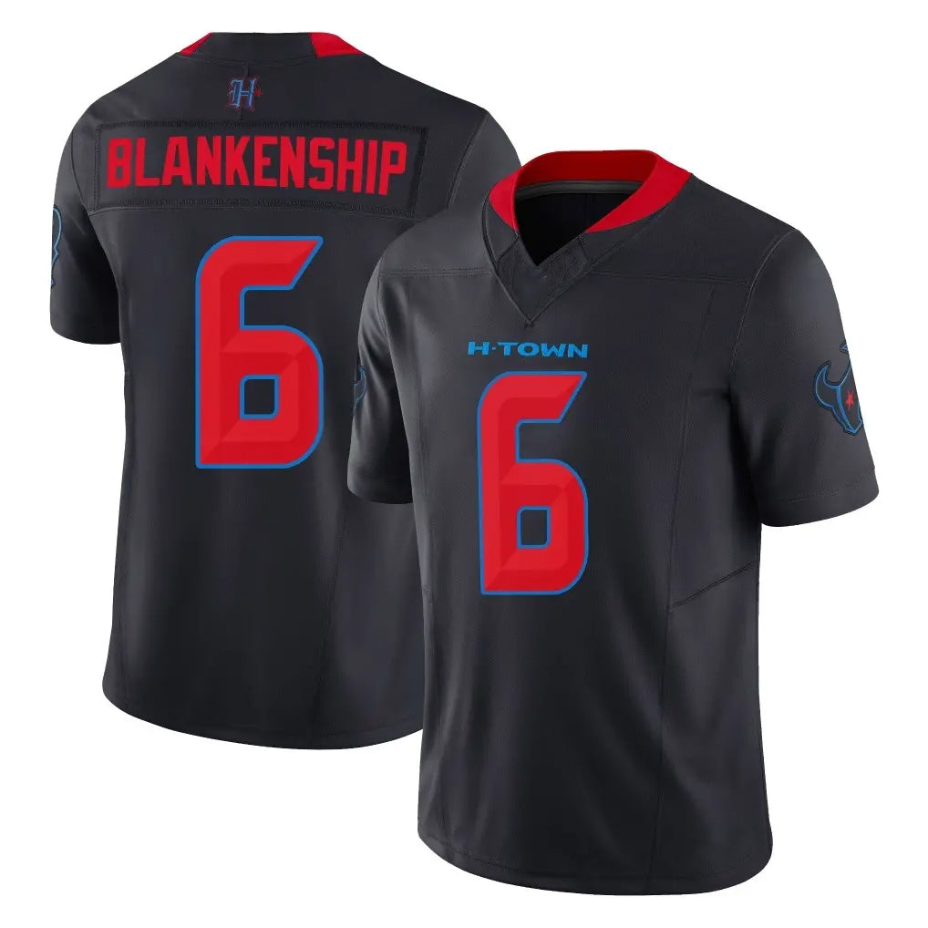 Jdoa H.Texans #6 Reed Blankenship Player Navy Limited 2nd Alternate Vapor F.U.S.E. Home Game Stitched Jerseys