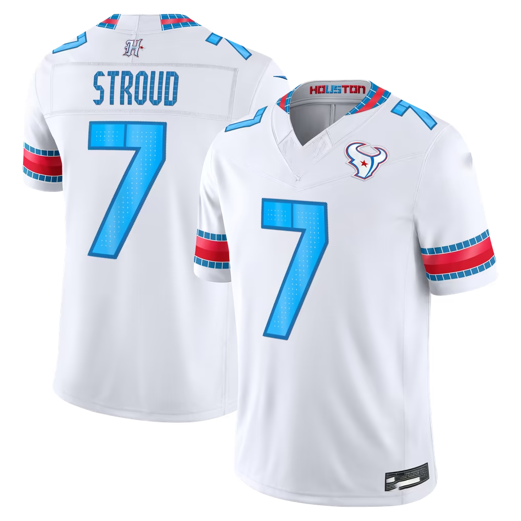 Jdoa H.Texans #7 C.J. Stroud White 2026 Rivalries Collection Limited Stitched Jerseys