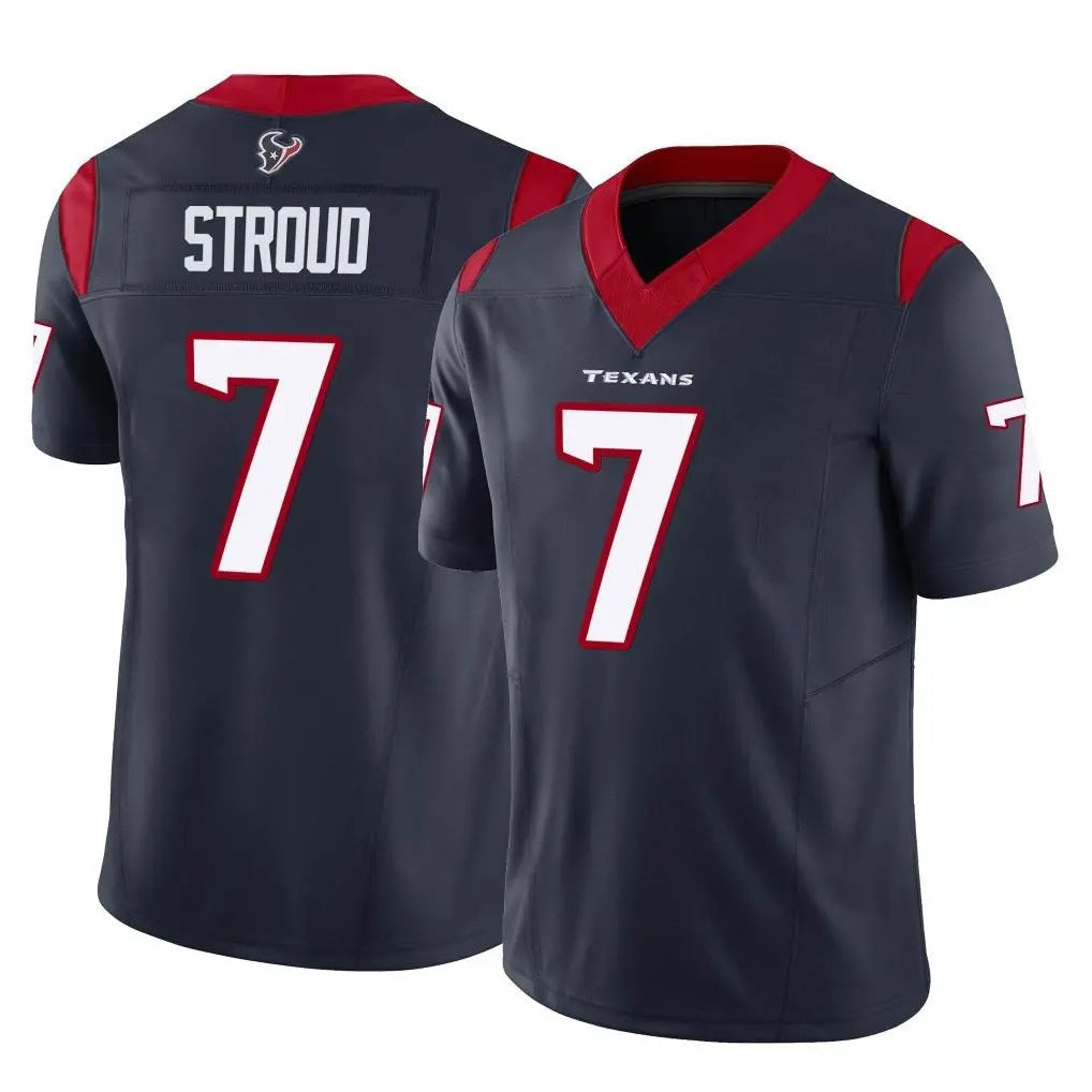 Jdoa H.Texans #7 CJ Stroud Player Navy Limited Vapor F.U.S.E. Home Game Stitched Jerseys