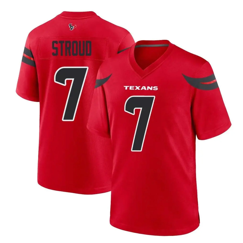 Jdoa H.Texans #7 CJ Stroud Player Red Alternate Home Game Stitched Jerseys