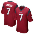 Jdoa H.Texans #7 CJ Stroud Player Red Home Game Stitched Jerseys