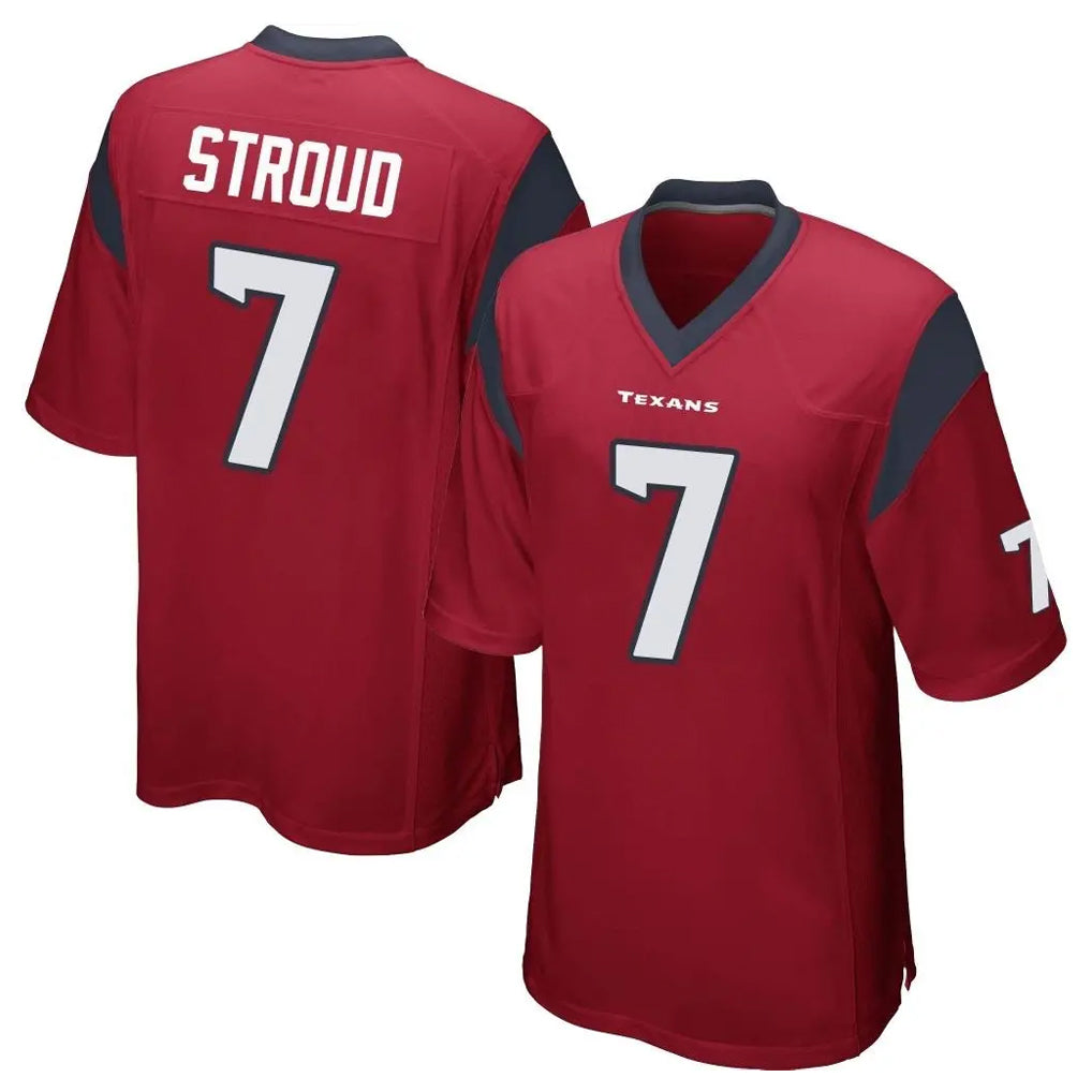 Jdoa H.Texans #7 CJ Stroud Player Red Home Game Stitched Jerseys