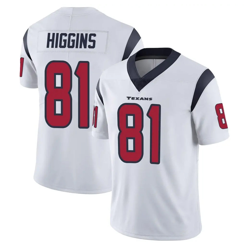 Jdoa H.Texans #81 Jayden Higgins Player White Limited Vapor Untouchable Home Game Stitched Jerseys