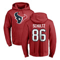 Jdoa H.Texans #86 Dalton Schultz Player Red Pro Line Pullover Hoodie Limited Game Stitched Jerseys