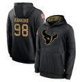 Jdoa H.Texans #98 Sheldon Rankins Player Black Salute to Service Hoodies Limited Game Stitched Jerseys