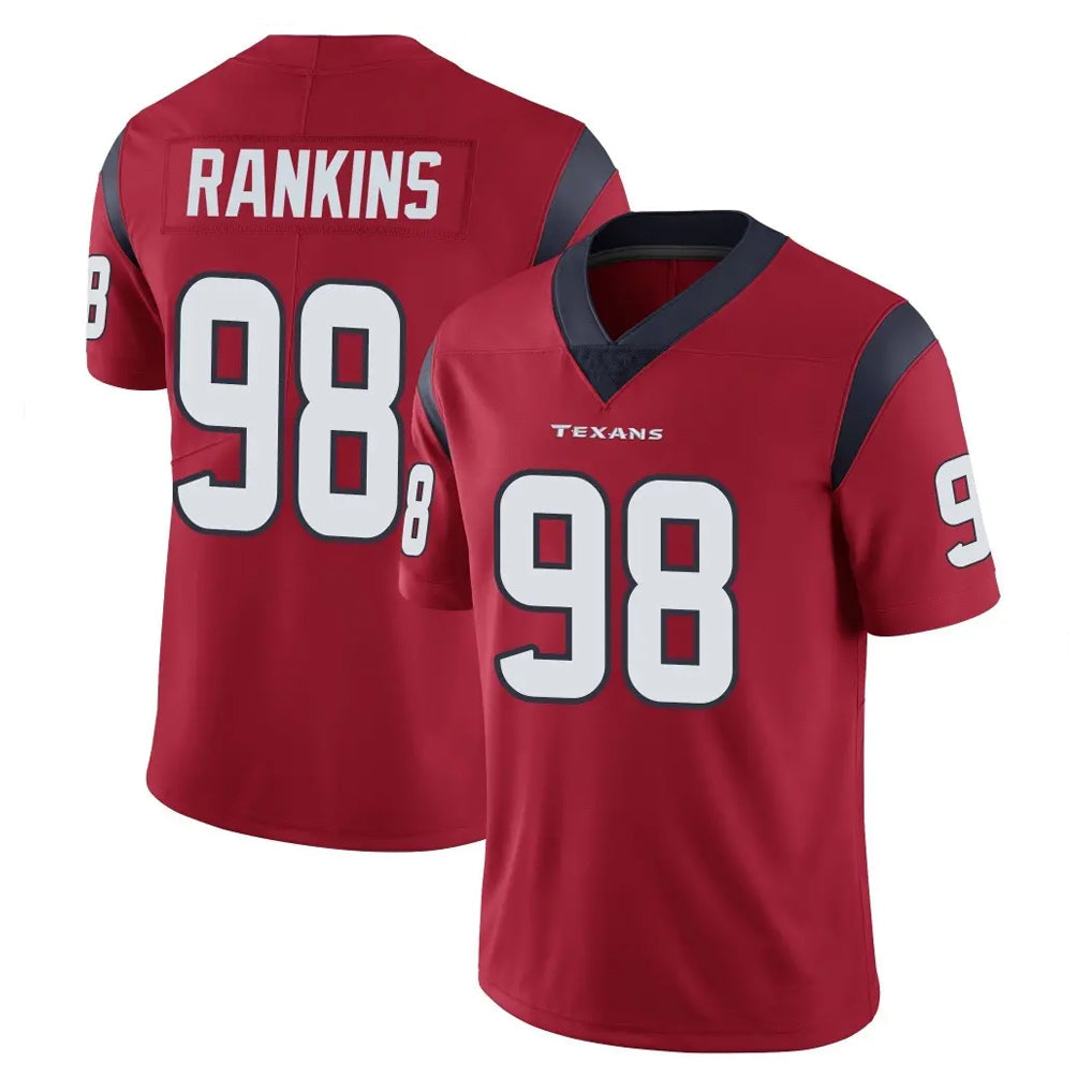 Jdoa H.Texans #98 Sheldon Rankins Player Red Limited Vapor Untouchable Home Game Stitched Jerseys