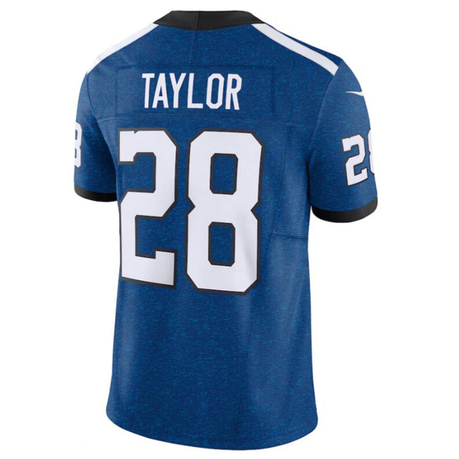 Jdoa IN.Colts #28 Jonathan Taylor Blue Vapor F.U.S.E. Limited Jersey American Stitched Jersey