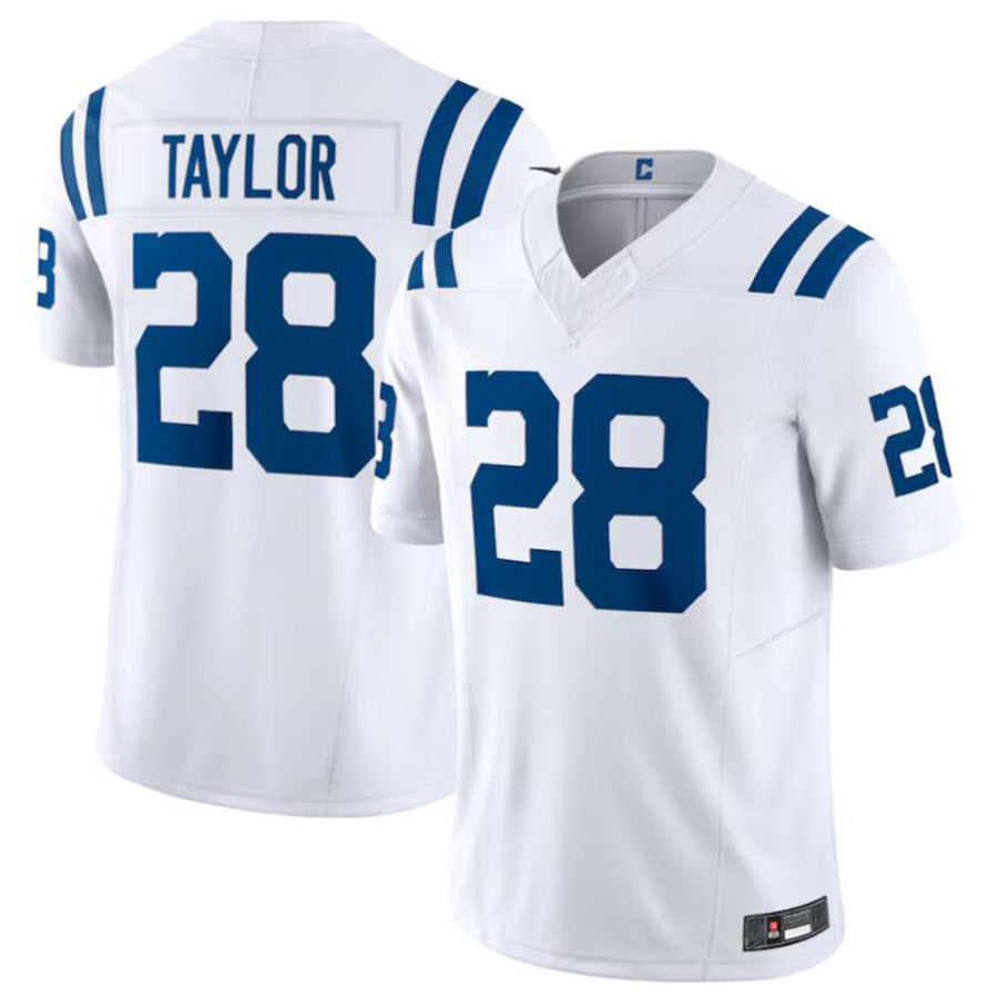 Jdoa IN.Colts #28 Jonathan Taylor White Vapor F.U.S.E. Limited Jersey American Stitched Jerseys