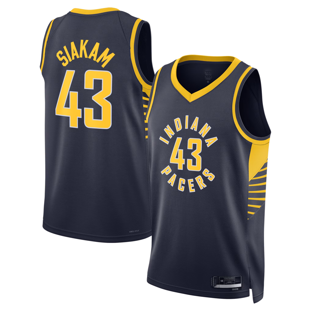 Xdoa I.Pacers #43 Pascal Siakam Navy Swingman Jerseys - Icon Edition