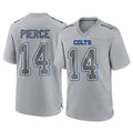 Jdoa IN.Colts #14 Alec Pierce Player Gray Atmosphere Fashion Home Game Stitched Jerseys