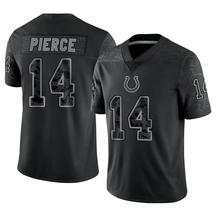 Jdoa IN.Colts #14 Alec Pierce Player RFLCTV Limited Black Stitched Jerseys