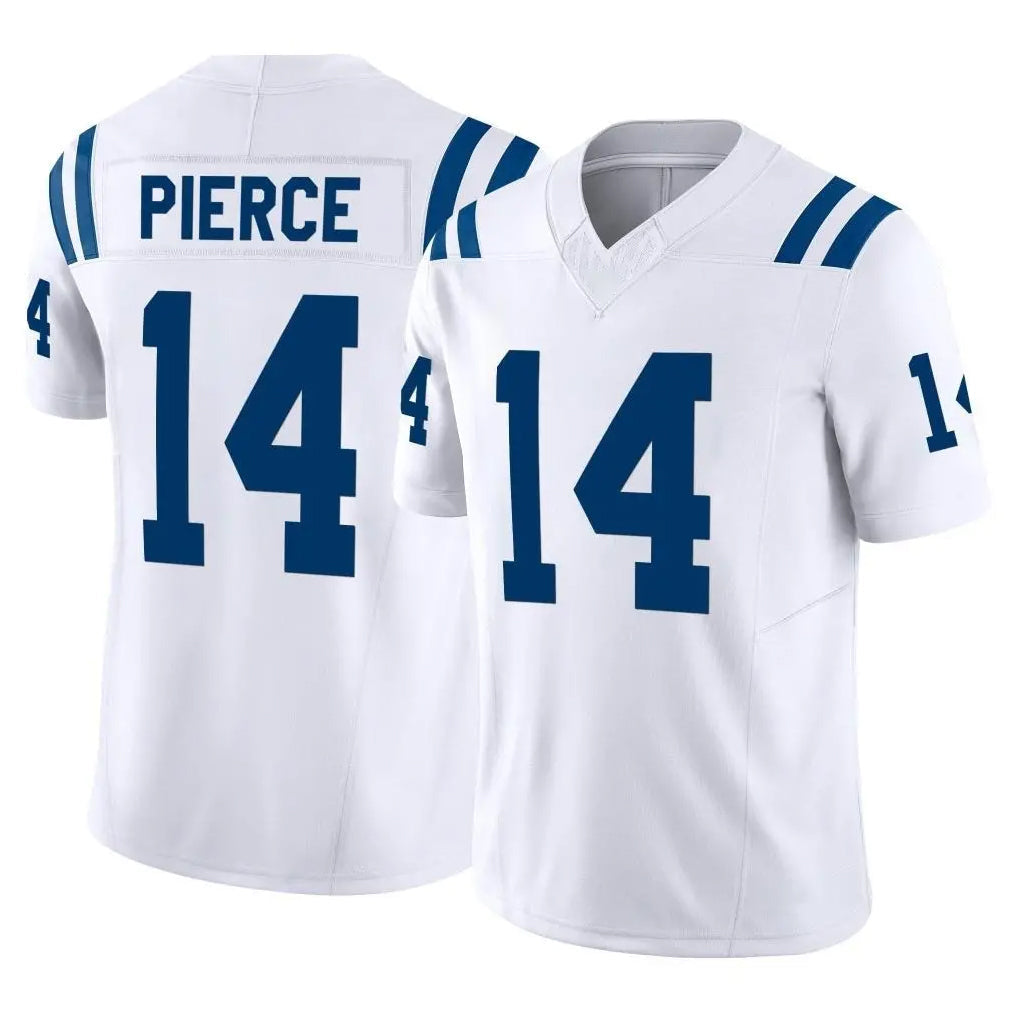 Jdoa IN.Colts #14 Alec Pierce Player White Limited Vapor F.U.S.E. Home Game Stitched Jerseys