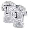Jdoa IN.Colts #1 Sauce Gardner Player Arctic Camo Salute To Service Limited Game Stitched Jerseys