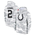 Jdoa IN.Colts #2 Josh Downs Player Arctic Camo Salute to Service Hoodies Limited Game Stitched Jerseys