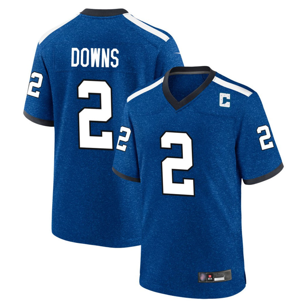 Jdoa IN.Colts #2 Josh Downs Player Royal Alternate Indiana Nights Home Game Stitched Jerseys
